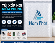 Túi Xốp Hơi Niêm Phong Có Keo Dán
