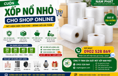 Địa Chỉ Bán Cuộn Xốp Nổ Nhỏ Cho Shop Online, Giá Rẻ Tại Khu Vực Miền Nam