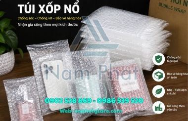 Gia Công Túi Xốp Hơi, Túi Xốp Nổ Giá Rẻ 