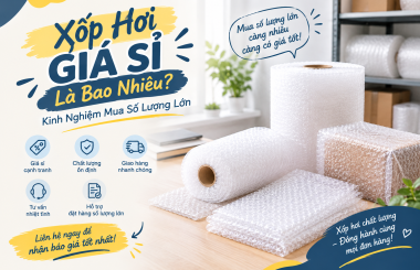 Xốp Hơi Giá Sỉ Là Bao Nhiêu? Kinh Nghiệm Mua Số Lượng Lớn