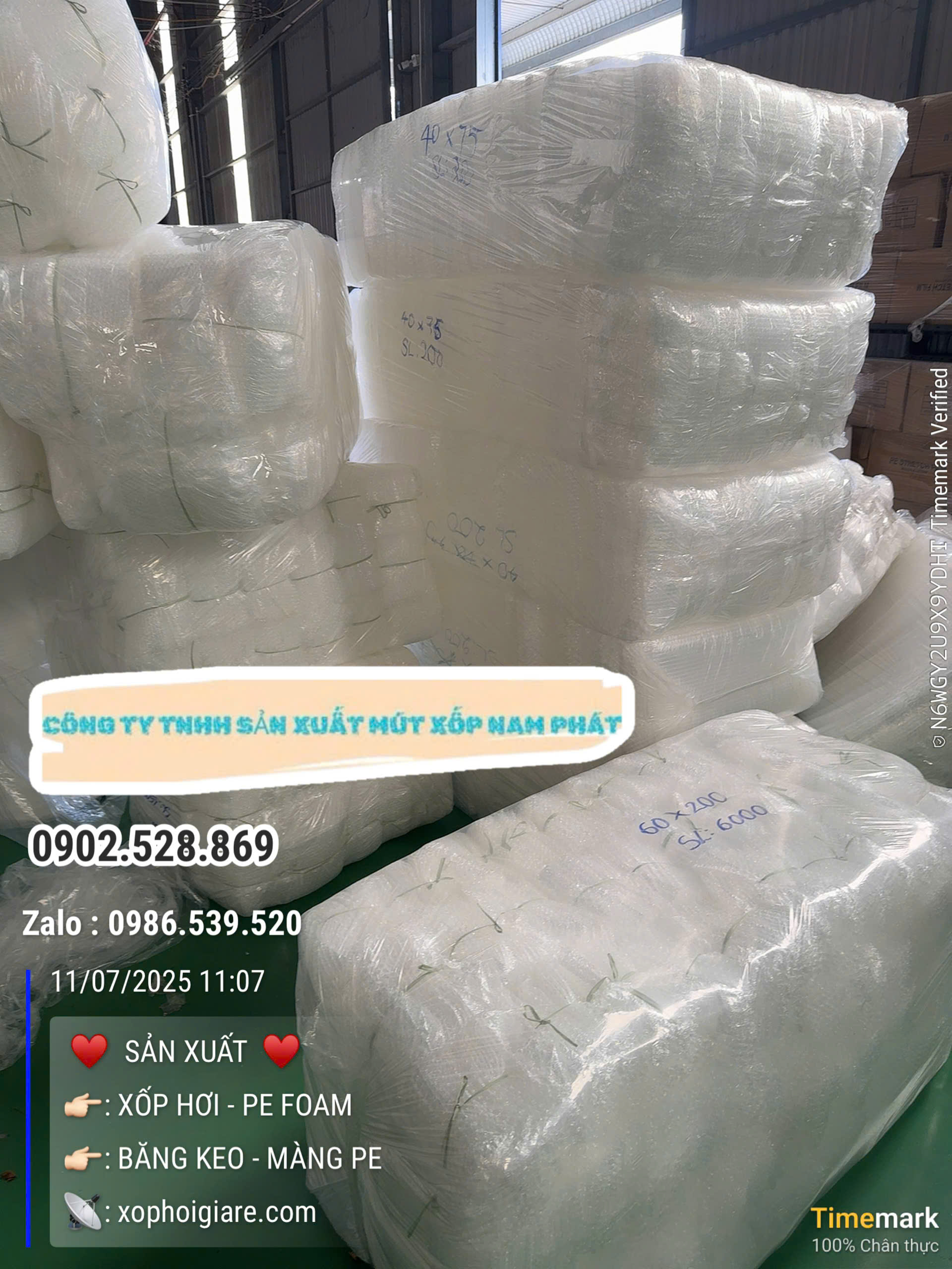 túi xốp nổ