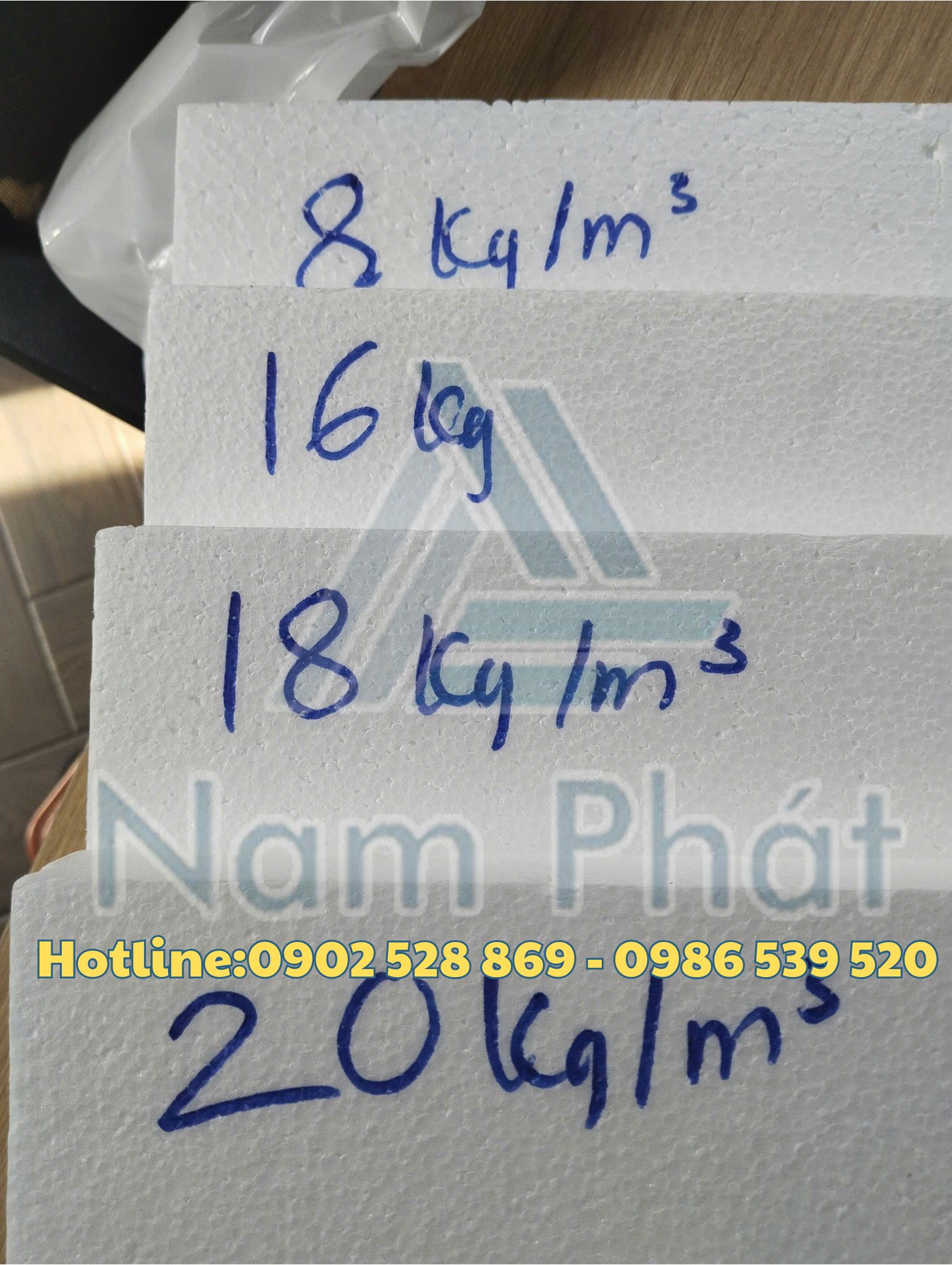 Các Tỉ Trọng Xốp EPS