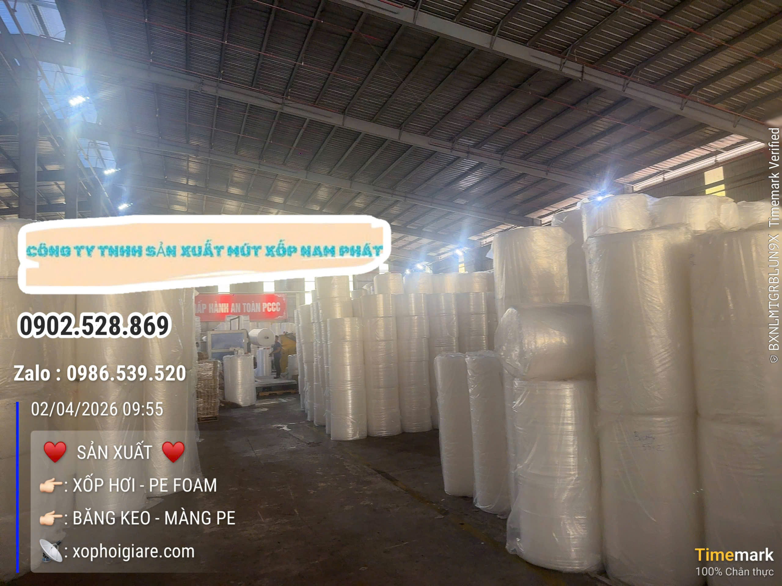 Xưởng sản xuất mút xốp nổ